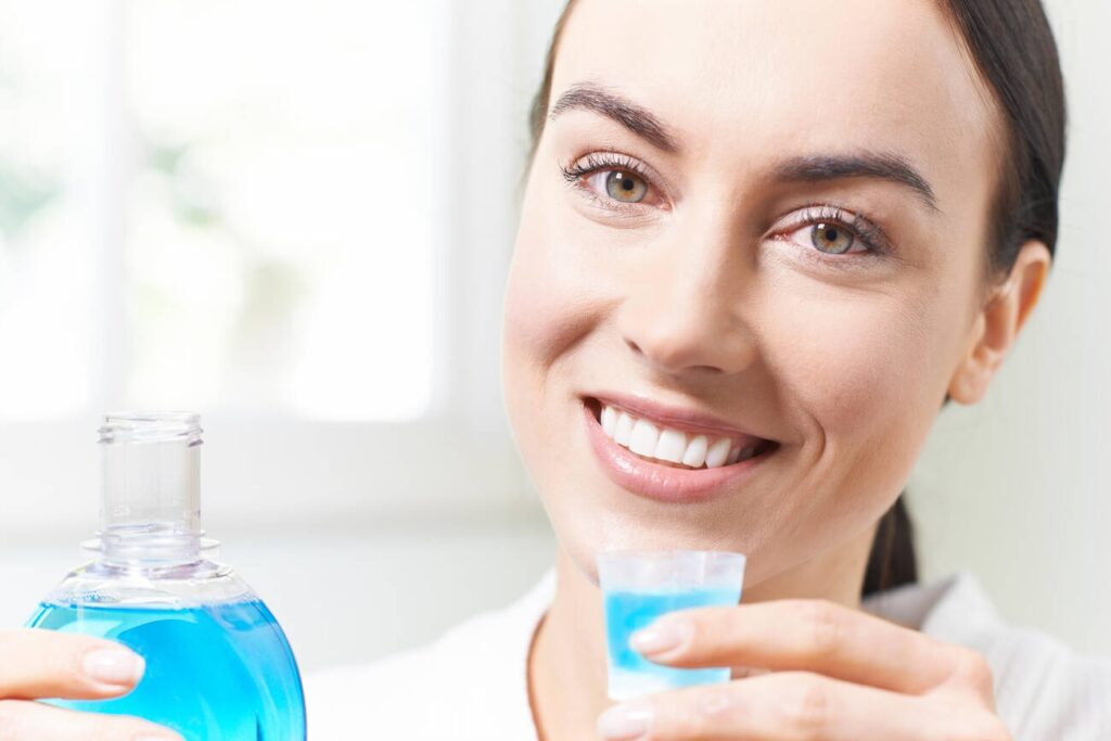 Can mouthwash discolor teeth?