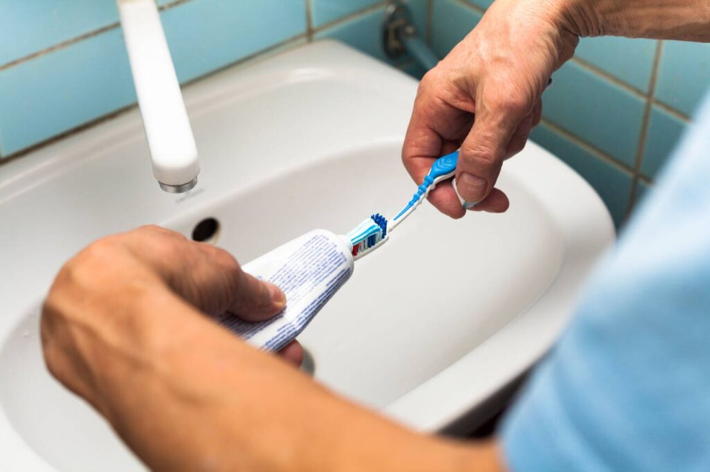 Should i brush my teeth before using whitening strips